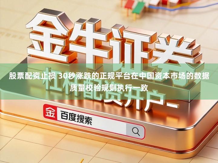 股票配资止损 30秒涨跌的正规平台在中国资本市场的数据质量校验规则执行一致